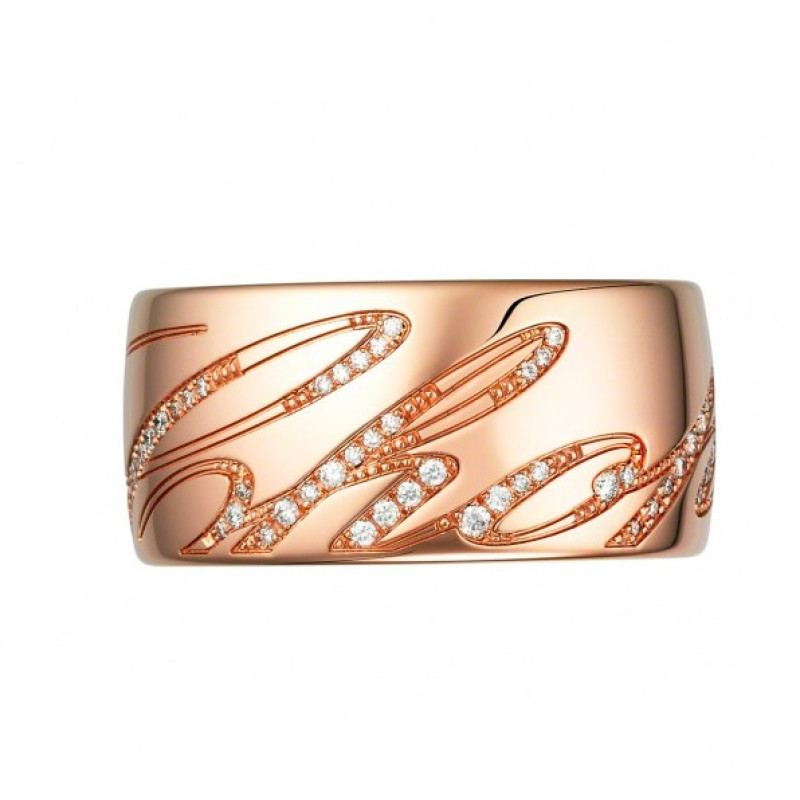Кольцо Chopard Chopardissimo розовое золото, бриллианты (826580-5210)