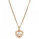Подвеска Chopard Happy Diamonds розовое золото, бриллианты (794502-5001)