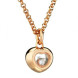 Подвеска Chopard Happy Diamonds Miss Happy розовое золото, бриллиант (799006-5001)