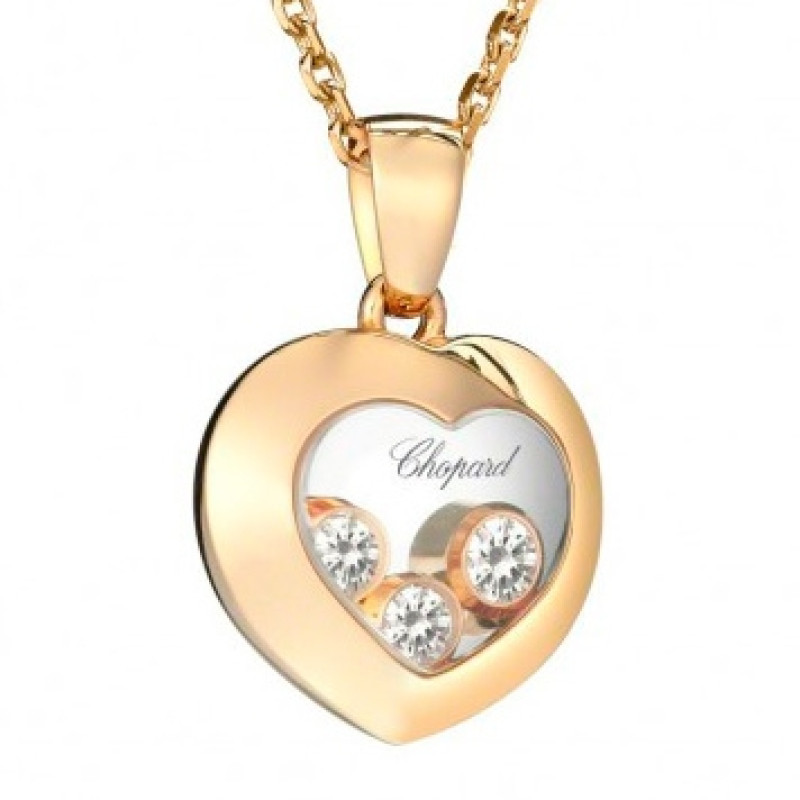 Подвеска Chopard Happy Diamonds Icons розовое золото, бриллианты (799203-5001)