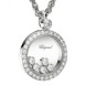 Подвеска Chopard Happy Diamonds Icons белое золото, бриллианты (793926-1002)