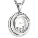 Подвеска Chopard Happy Diamonds Emotion белое золото, бриллианты (799217-1001)