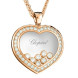 Підвіска Chopard Happy Diamonds Icons рожеве золото, діаманти (799202-5003)