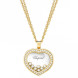 Подвеска Chopard Happy Diamonds Icons желтое золото, бриллианты (799202-0003)