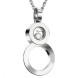 Подвеска Chopard Happy Diamonds 8 белое золото, бриллиант (799209-1001)
