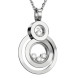 Подвеска Chopard Happy Diamonds 8 белое золото, бриллианты (799210-1001)
