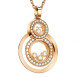 Подвеска Chopard Happy Diamonds 8 розовое золото, бриллианты (799210-5003)