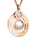 Подвеска Chopard Happy Diamonds 8 розовое золото, бриллианты (799211-5001)