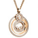 Подвеска Chopard Happy Diamonds 8 розовое золото, бриллианты (799211-5003)