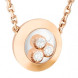 Колье Chopard Happy Diamonds Icons розовое золото, бриллианты (819562-5001)