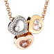 Колье Chopard Happy Diamonds Icons белое, желтое, розовое золото, бриллианты (819390-9002)