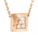 Кольє Chopard Happy Diamonds Icons рожеве золото, діаманти (819224-5001)