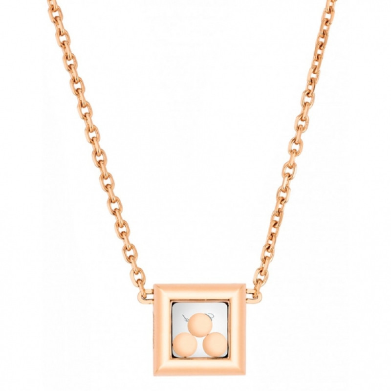 Кольє Chopard Happy Diamonds Icons рожеве золото, діаманти (819224-5001)