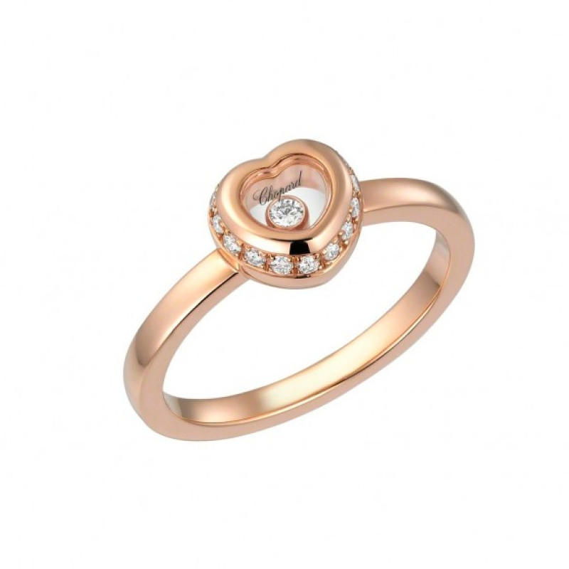 Кольцо Chopard Miss Happy розовое золото, бриллианты (829008-5110)
