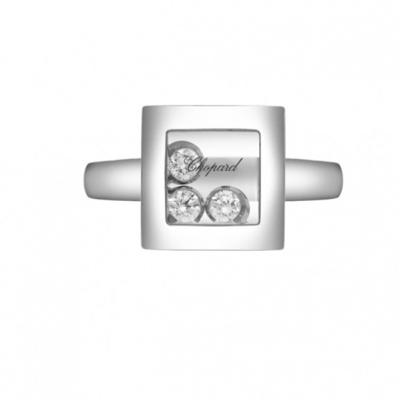 Кольцо Chopard Happy Diamonds Icons белое золото, бриллианты (829224-1010)