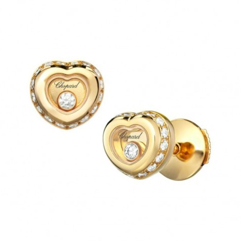 Сережки Chopard Miss Happy жовте золото, діаманти (839008-0001)