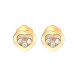 Серьги Chopard Happy Diamonds Icons желтое золото, бриллианты (839203-0001)