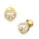Серьги Chopard Happy Diamonds Icons желтое золото, бриллианты (839203-0002)