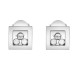 Серьги Chopard Happy Diamonds Icons белое золото, бриллианты (839224-1001)