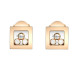 Серьги Chopard Happy Diamonds Icons розовое золото, бриллианты (839224-5001)