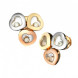 Серьги Chopard Happy Diamonds Icons белое, желтое, розовое золото, бриллианты (839390-9001)