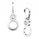 Сережки Chopard Happy 8 біле золото, діаманти (839209-1001) Сережки Chopard Happy 8 біле золото, діаманти (839209-1001)