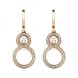 Серьги Chopard Happy 8 розовое золото, бриллианты (839209-5002)
