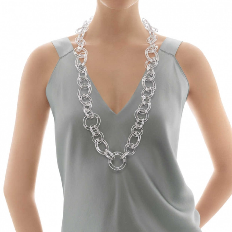 Звеньевое ожерелье Tiffany & Co Atlas, серебро (32995055)