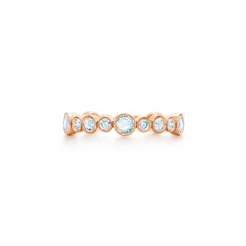 Кольцо Tiffany Cobblestone, розовое золото, бриллианты (29285861)