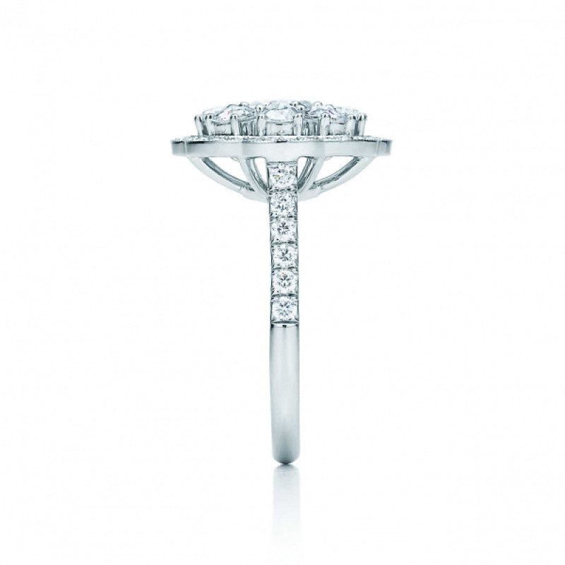 Каблучка "Флер" Tiffany Enchant, платина, діаманти (32080391)