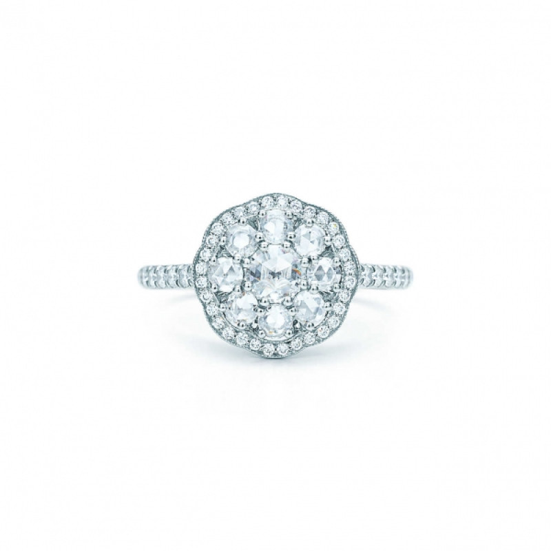 Кольцо "Флёр" Tiffany Enchant, платина, бриллианты (32269907)