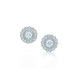 Серьги Tiffany Enchant в виде цветка, платина, бриллианты (29527857)