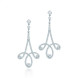 Серьги с завитками Tiffany Enchant, платина, бриллианты (28910126)