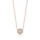 Подвеска Tiffany Enchant с цветком, платина, розовое золото, бриллианты (29045372)