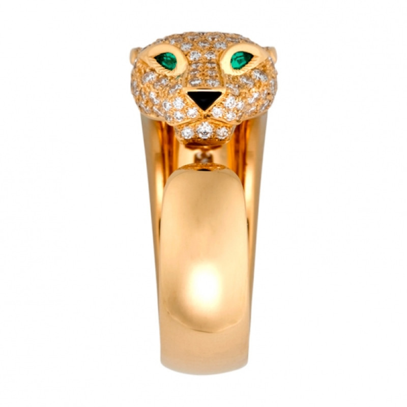 Кольцо Cartier Panthere de Cartier, желтое золото, бриллианты