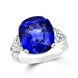 Кільце Graff з сапфіром 14,15ct, біле золото, діаманти.