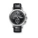 IWC watches Portofino Chronograph (Steel / Black / Black Leather)