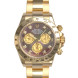 Rolex Watch Daytona Yellow Gold - Bracelet Dark Pearl Dial Diamond