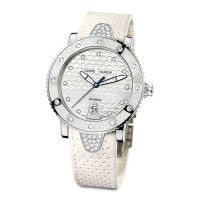 Ulysse Nardin watches Lady Diver (Steel-Diamonds / White / Rubber)