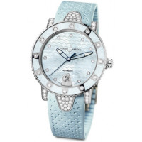 Ulysse Nardin 시계 Lady Diver (Steel Diamond Lugs / Blue / Rubber)