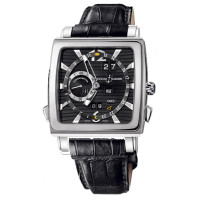 Ulysse Nardin Watch Quadrato Dual Time Perpetual (WG / Grey / Leather)