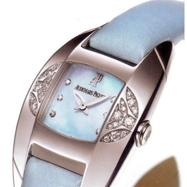 Audemars Piguet Watch Dream (WG-Diamonds / Blue MOP / Blue Strap)