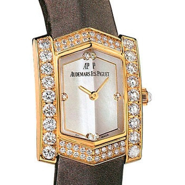 Audemars Piguet годинник Facettes (YG-Diamonds / MOP / Brown Strap)