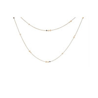 Довге намисто Chopard Happy Darling з 18-каратного рожевого золота з діамантовим оніксом