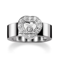 Chopard Happy Diamonds Thick Heart Floating Diamond Set White 13