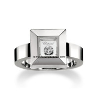 Chopard Happy Diamonds Square Floating Diamond White Gold Ring