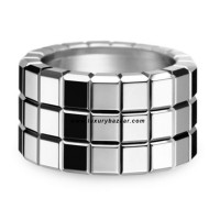 Chopard Ice Cube 3 Rows White Gold Ring Chopard Ice Cube 3 Rows White Gold Ring