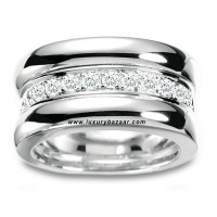 Каблучка Chopard La Strada з діамантами з білого золота