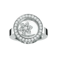 Каблучка Chopard Happy Diamonds Snowflake з білого золота 18 карат з діамантом Каблучка Chopard Happy Diamonds Snowflake з білого золота 18 карат з діамантом