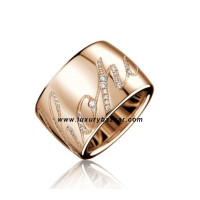 Chopard Chopardissimo Revolving Signature Diamond Rose Gold Ring Chopard Chopardissimo Revolving Signature Diamond Rose Gold Ring